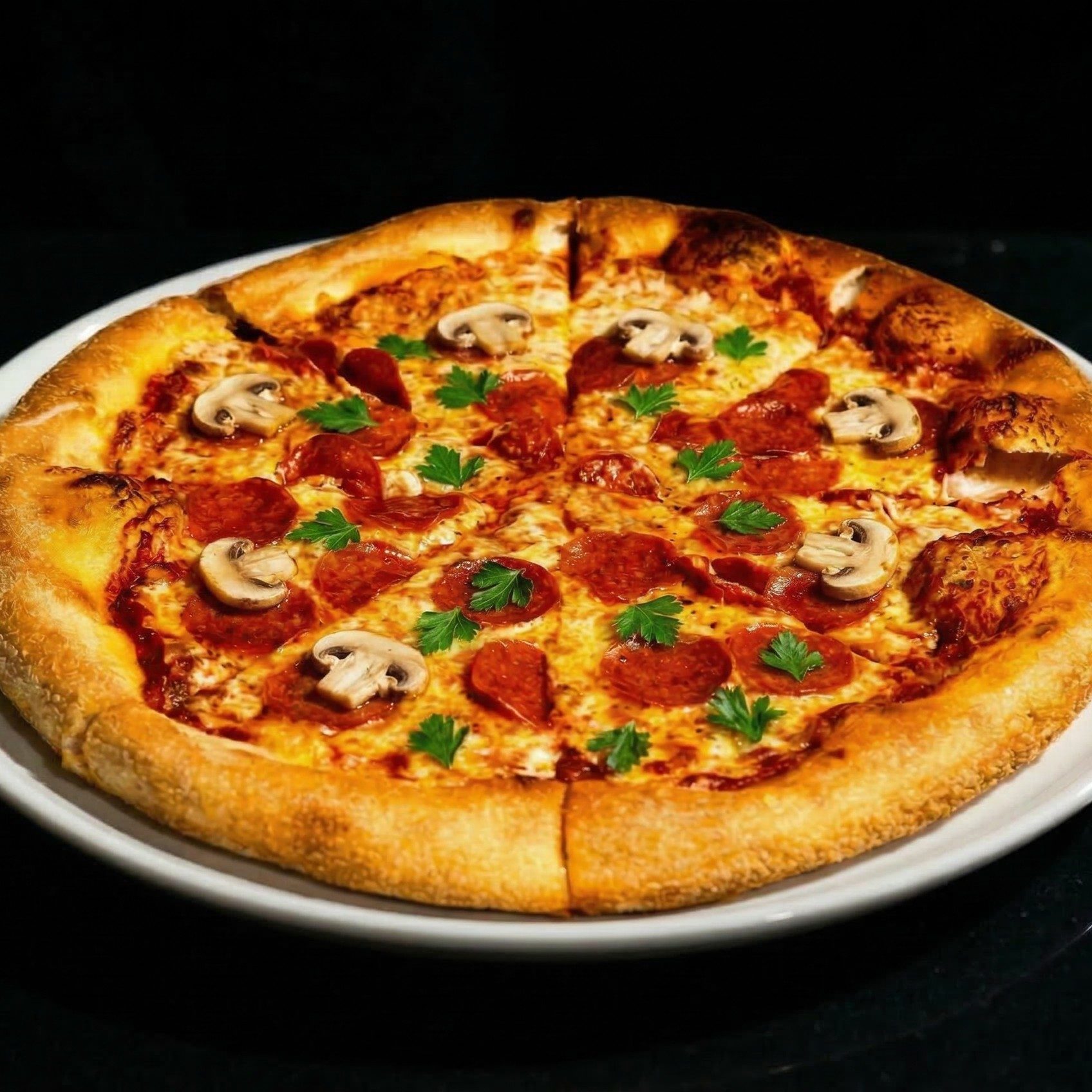 Pizza Boscaiola.