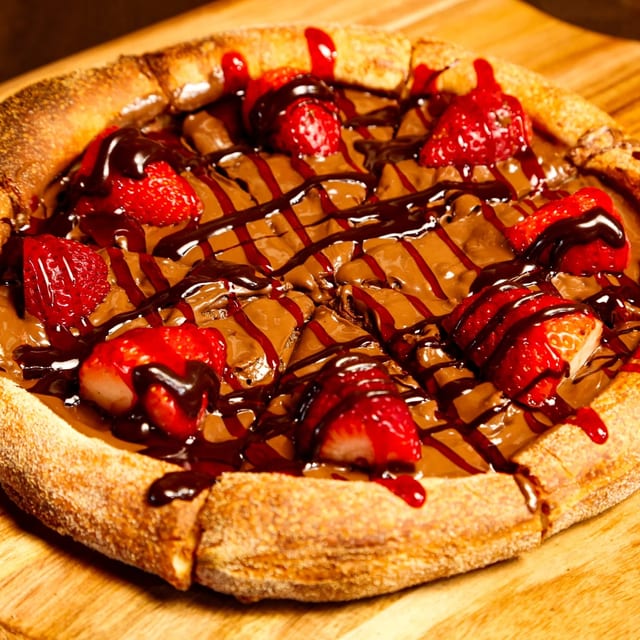 Strawberry Nutella Pizza.