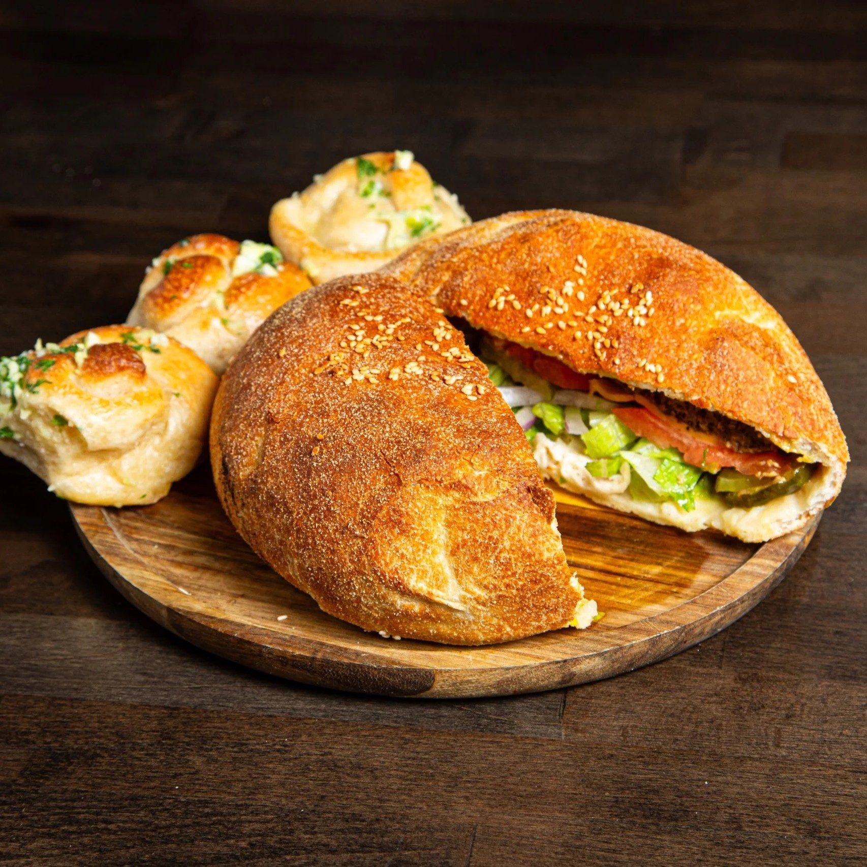 Baba Dough Burger.